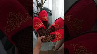 Домашние тапочки крючком на подошве #slippers #crochetslippers