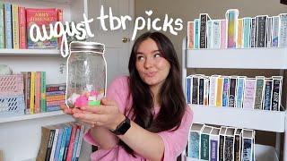 TBR jar prompts choose my August reads *my August tbr*