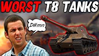 TOP 5 WORST TIER 8 TANKS || WoT