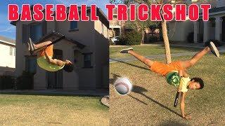 AMAZING ACROBATIC BASEBALL TRICKSHOT