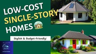 15 Low-Budget Single Story House Designs | Affordable Single Floor Home Ideas