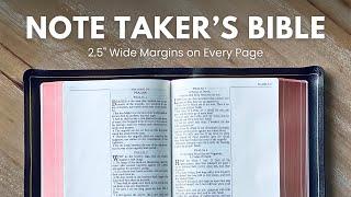 An ULTRA PREMIUM Note Taker's Bible from The KJV Store