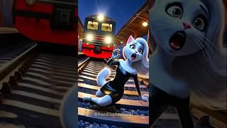 Cute Cat Enters an Abandoned Station Then the Ghost of a Mugger Appears!  #cat #cutecat #catlover