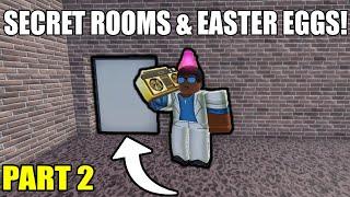 SECRETS ROOMS and EASTER EGGS IN ARSENAL! (ROBLOX) | PART 2