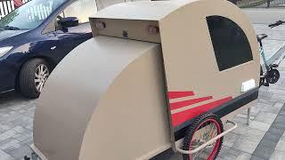 Fahrradwohnwagen,Fawowa E Bike Camper ,Bicycle camper trailer