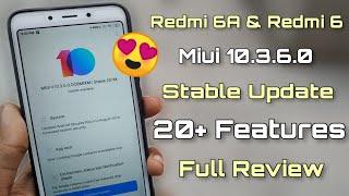 Redmi 6A Miui 10.3.6.0 Global Stable Update | 20+ Features | Fix Bugs | Full Review 