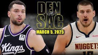 Denver Nuggets vs Sacramento Kings Full Game Highlights - March 5, 2025 | NBA Regular Season