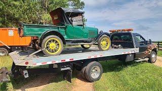 Removing 4 CLASSIC cars BURIED in this barn! Barracuda's & Model T's‼️