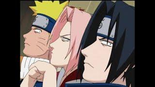 Naruto Sasuke and Sakura want to see Kakashi's face!