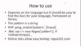 Regular Expressions - A Quick Introduction