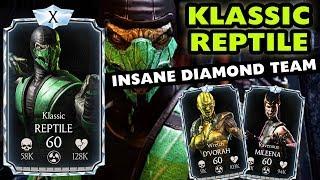 MKX Mobile 1.18. Klassic Reptile MAXED Gameplay. Best Character in the Update! Epic DOT Diamond Team