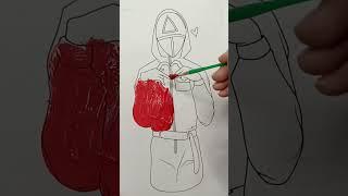 Squid Game colours #squidgame#art#drawing#coloringchannel