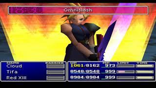 FF7 - Emerald Weapon - Omnislash - 9999 Damage