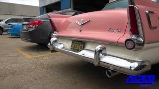 Carven R mufflers on a 1956 Plymouth Belvedere!