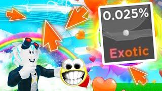 0,025% МОЙ НОВЫЙ ЭКЗОТИК В TAPPING LEGENDS! ROBLOX