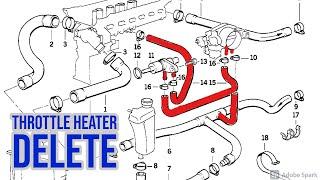 BMW E36 throttle heater delete