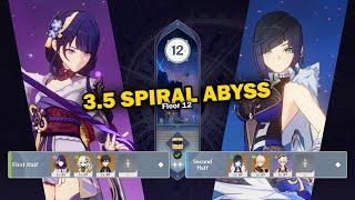 Archon Trio & Yelan Trio 3.5 Spiral Abyss Full Star Gameplay | Genshin Impact