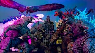 Evolved Godzilla vs battle beast vs minus one vs shimo vs Kong vs shin Godzilla vs skar king