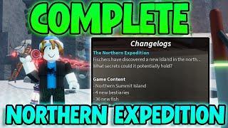 How To COMPLETE Northern Expedition Fisch Update! New FISCH UPDATE! (Roblox Fish)