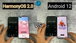 harmonyOS 2.0 vs Android 12 Speed Test || HarmonyOS 2.0 vs Android 12