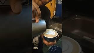 Double shot flavoured cappuccino for Mr motu️#cappuccinorecipe #cappuccinoart