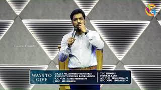 Live Sunday Service | Grace Family Church | Pr. Justin George | 19.11.2023