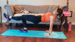 Abs, Thighs & Glutes: On the Mat- Low Impact, No Equipment Workout: 15-Minutes - Fast Workout