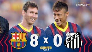 Barcelona 8 x 0 Santos ● Joan Gamper 2013 Extended Goals & Highlights HD