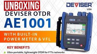 DEVISER Mini OTDR AE1001 with OPM & VFL - Unboxing and Specifications Video