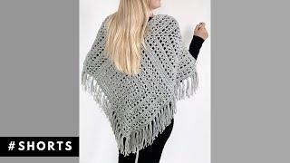 Easy crochet poncho for beginners