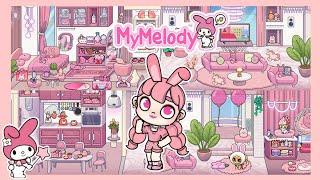 Avatar World Free My Melody House Makeover  | Pazu | Avatar World House Ideas