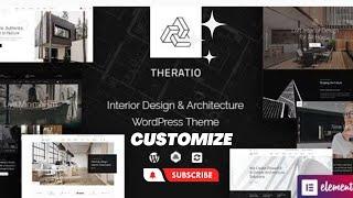 Theratio Architecture & Interior Design Elementor WordPress Theme Customize 2022