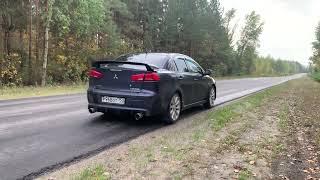 Управляемый выхлоп Lancer X часть2