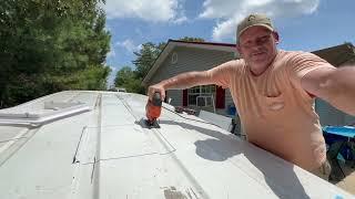 Van Life Build, Part 2: Installing a Maxxair Vent Fan, Insulation, and Bed Frame in Ford E250