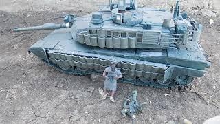 M1A2 Sep Abrams Tusk II из пластилина ломал его полностью