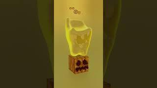 Satisfying Fluid Minecraft Simulation In Blender #satisfying #3danimation #fluidsimulation #blender