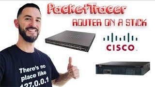 How to setup Router-on-a-Stick - Basic Tutorial - Cisco Packet Tracer - 2022