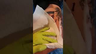 War Tattoo.. (leg) short video️Check out more Videos on my Channel⬅️