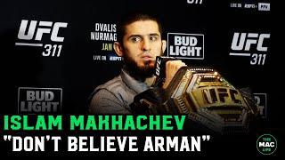 Islam Makhachev: “Don’t believe what Arman Tsarukyan says” about secret technique