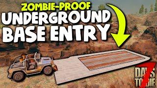 7 Days to Die: ZOMBIE-PROOF UNDERGROUND BASE ENTRY! | 7 Days to Die Alpha 18 Gameplay