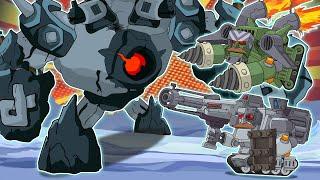 Upgraded Robo-Stalins: DRILL HANDS AND KILLER CANNON vs GOLEM!