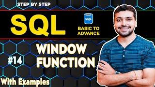 SQL Window Function with Example- RANK, DENSE RANK, ROW NUMBER, LEAD/LAG | SQL Tutorial in Hindi 14