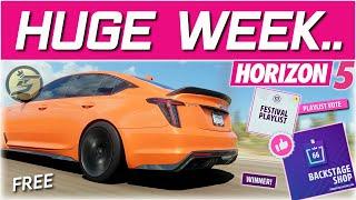 CADILLAC CT5 V BLACKWING + NEW BACKSTAGE CARS Forza Horizon 5 Autumn Festival Playlist Guide