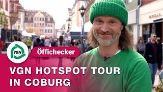 VGN Hotspot-Tour - Mit dem Öffi-Checker in Coburg