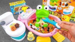 [Toy ASMR] 98 Minutes Satisfying with Unboxing Pororo Crong Eating and Potty Training 