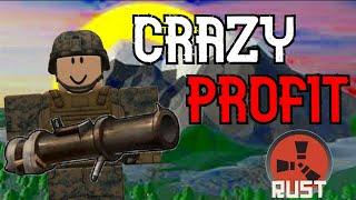 20 Rocket PROFIT RAID in Trident Survival (Roblox Rust)