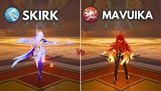 Mavuika vs Skirk !! Who is the Best C0 DPS ?? [ Genshin Impact ]