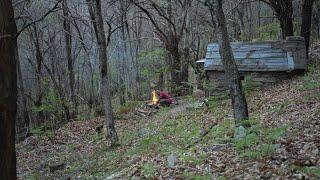 Trip in a chestnut forest. Sleeping in a 50 year old abandoned stone cottage with my big Bonny