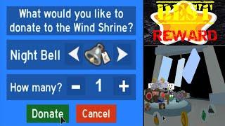 DONATING 1 NIGHT BELL / BEST REWARD/ BEE SWARM SIMULATOR