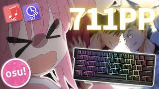 THE "WOOTING KEYBOARD" GOT ME A NEW TOP PLAY!!! (MY FIRST 700PP SCORE) [osu!]